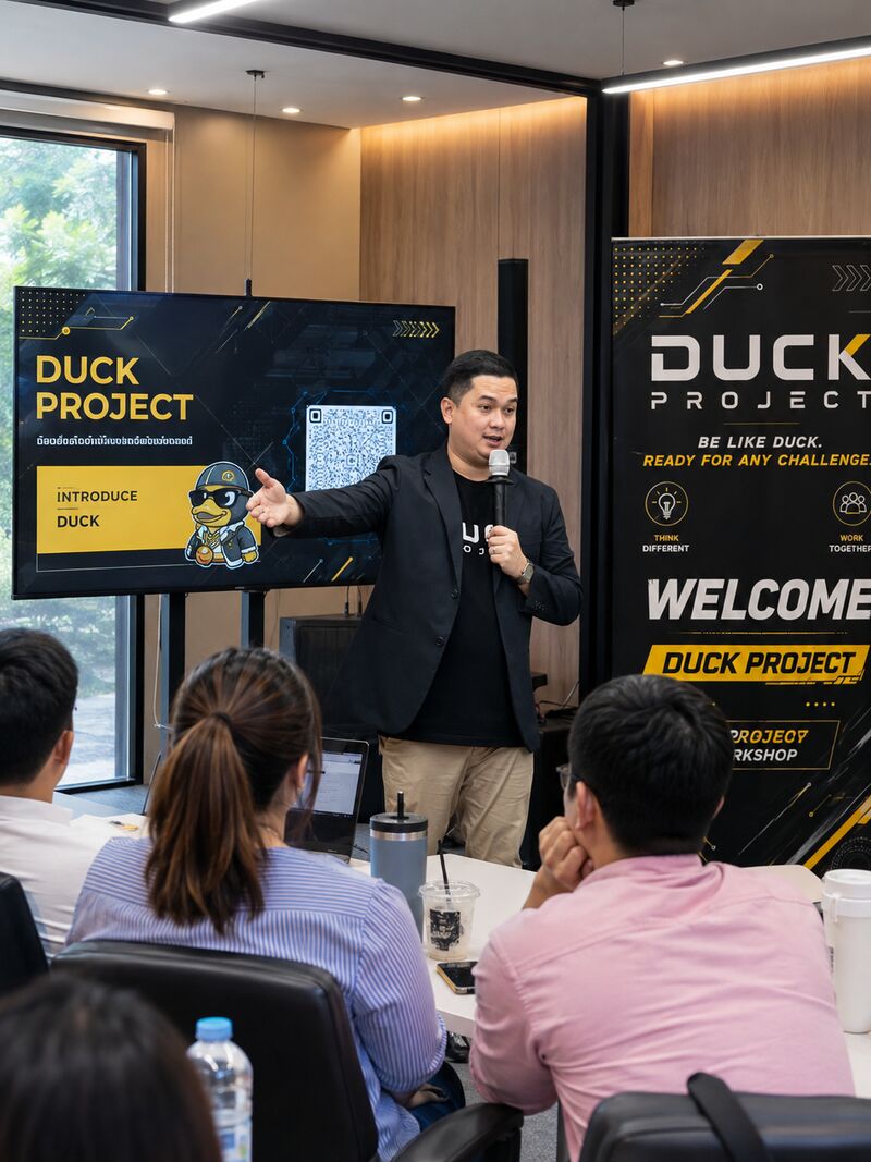 Facilitator แนะนำเกมหน้าจอ Introduce DUCK
